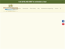 Tablet Screenshot of meadowbrook-agourahills.com